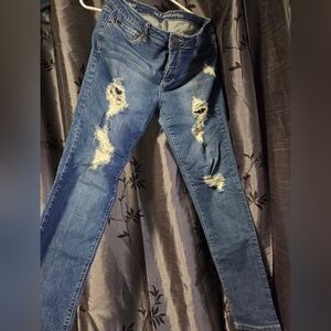Distressed Blue Women's Jeans